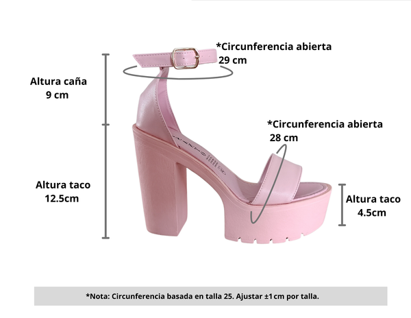 Tacones Plataforma Lola Rosas