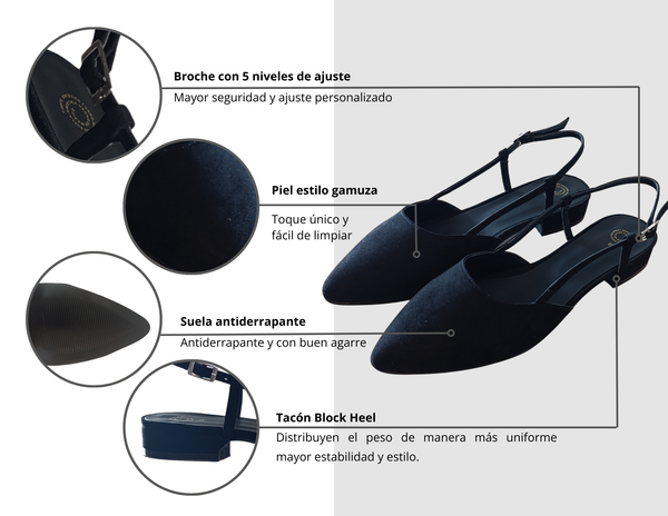 Negro Slingback