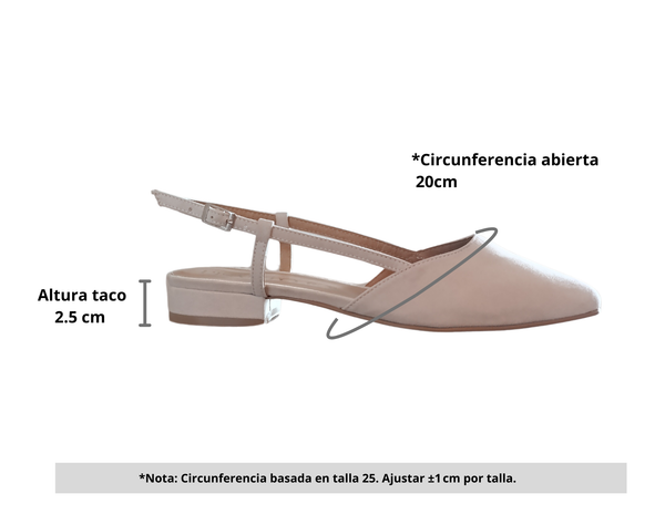 Blanco / Leche Slingback