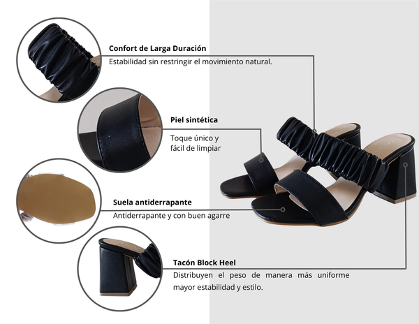 Tacones Negro Fiesta Estilo Formal/Casual