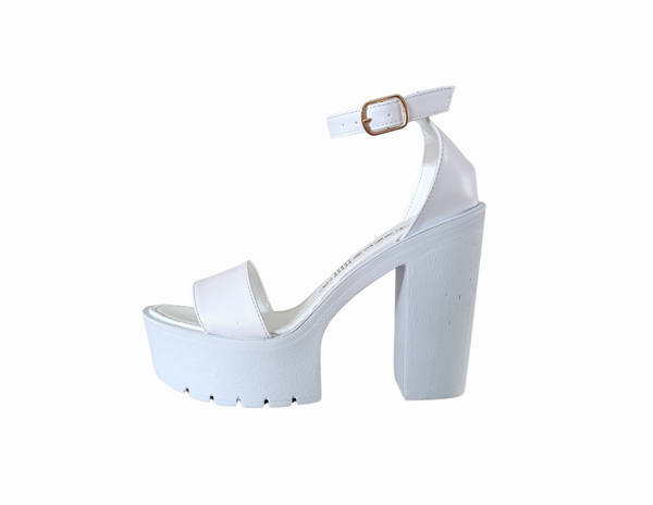 Tacones Plataforma Lola Blancos