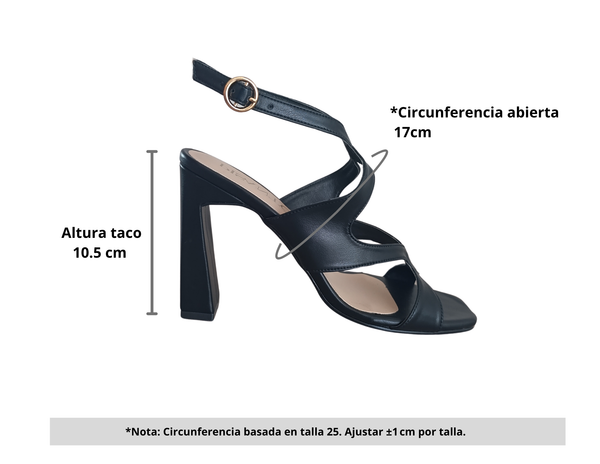 Tacones fiesta negro