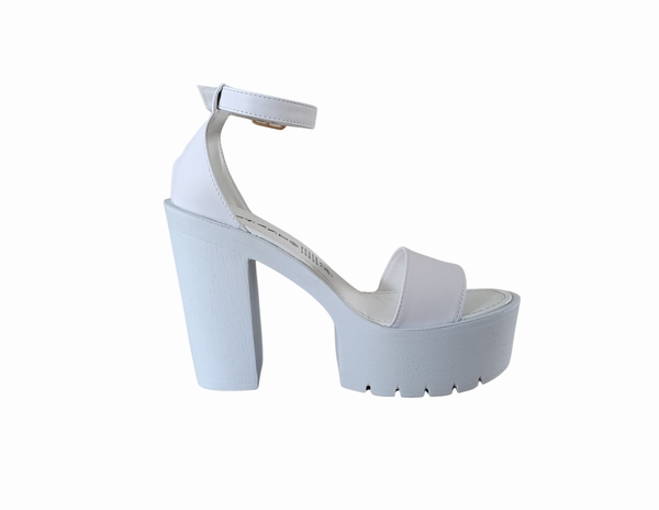 Tacones Plataforma Lola Blancos