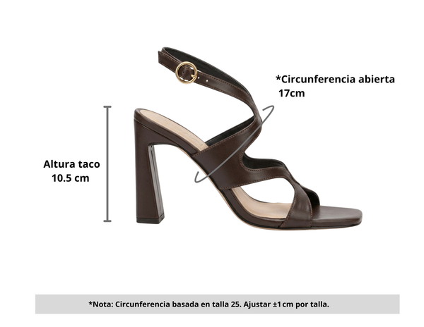 Tacones fiesta Marrón