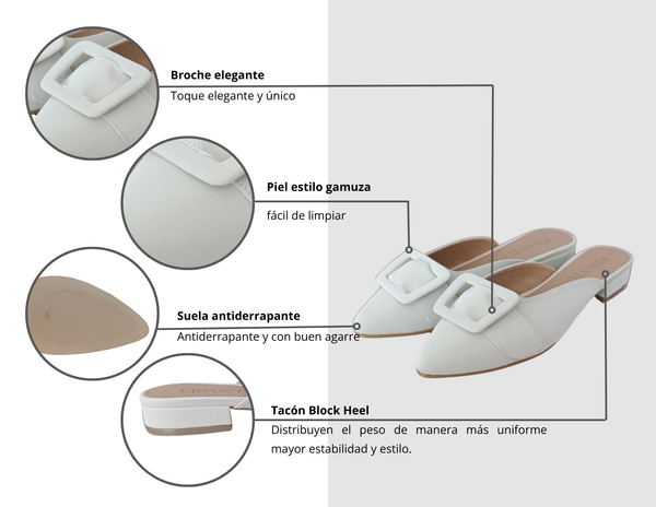 Zapatilla Formal Blanco