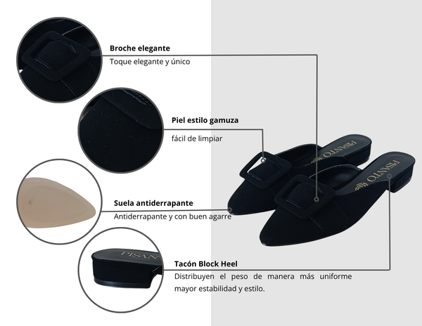 Zapatilla Formal Negro
