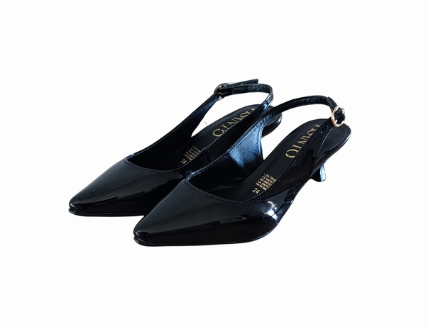Zapatilla Charol Kitten Heels