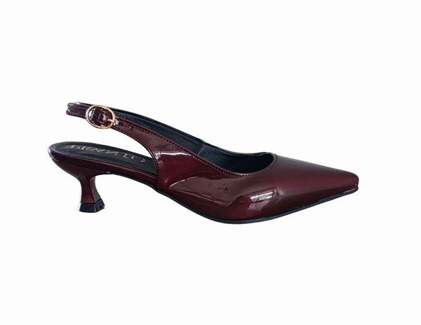 Zapatilla Charol Tinto Kitten Heels