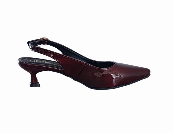 Zapatilla Charol Tinto Kitten Heels