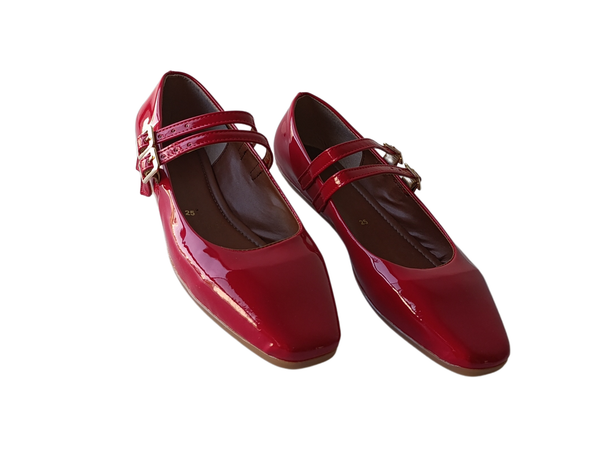 Zapatilla Mary jane Rojos