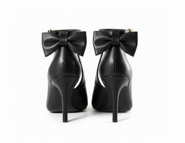 Tacón moño negro