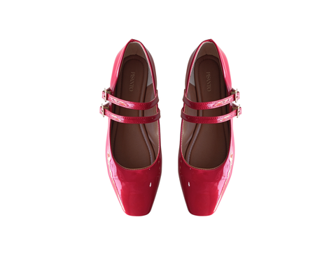 Zapatilla Mary jane Rojos