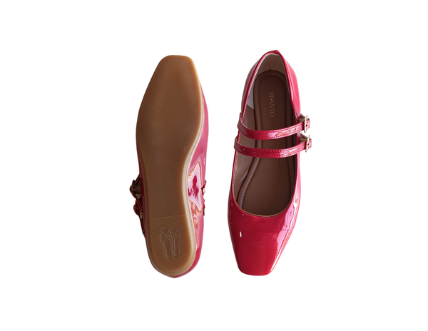 Zapatilla Mary jane Rojos