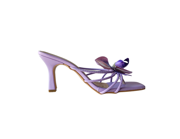 Tacones flores Morados