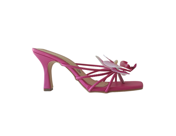 Tacones flores Rosa