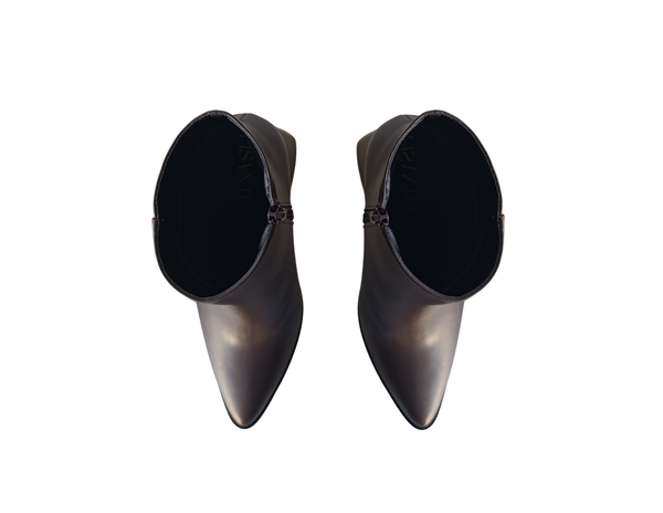 Botín Marrón chocolate formal picudo