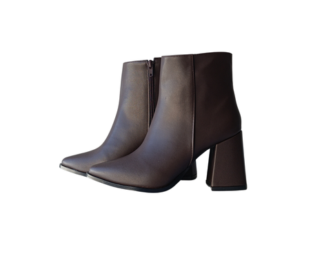 Botín Marrón chocolate formal picudo