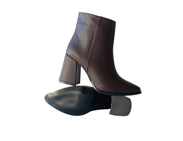 Botín Marrón chocolate formal picudo