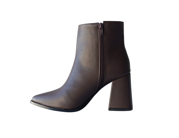 Botín Marrón chocolate formal picudo