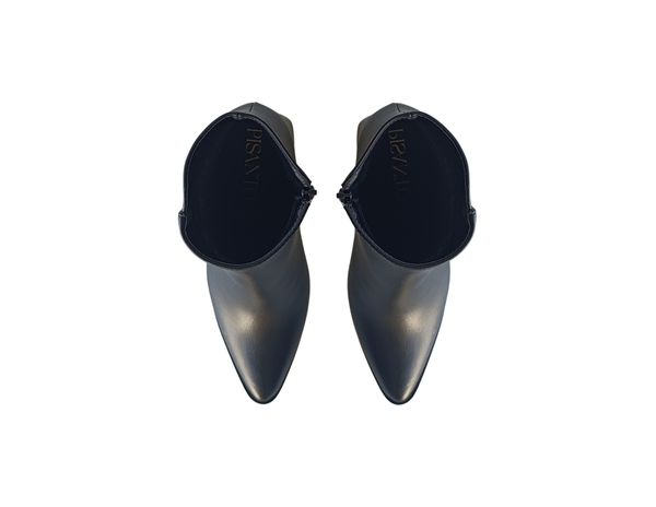 Botín Negro formal picudo