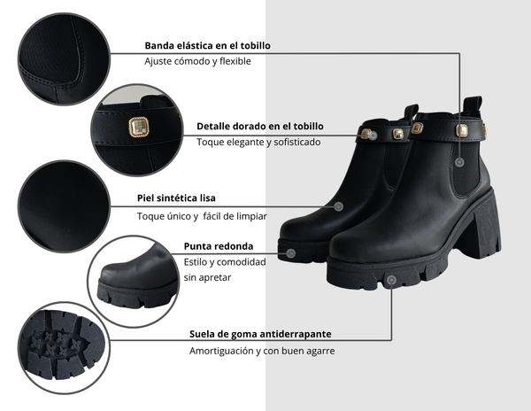 Botas Combat Chunky Góticas