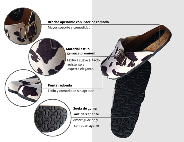 Zuecos De Gamuza Vaca Suaves
