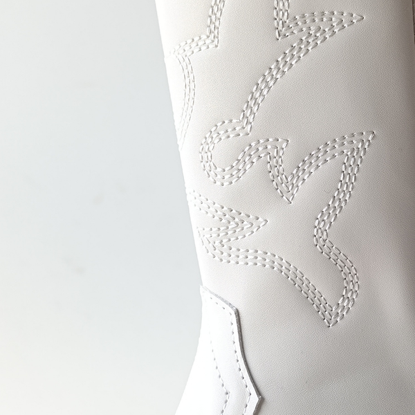 Botas Vaqueras Blancas Clásicas