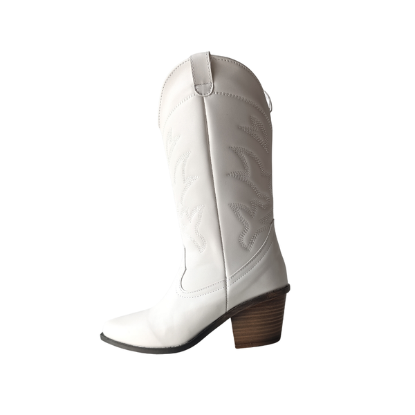 Botas Vaqueras Blancas Clásicas