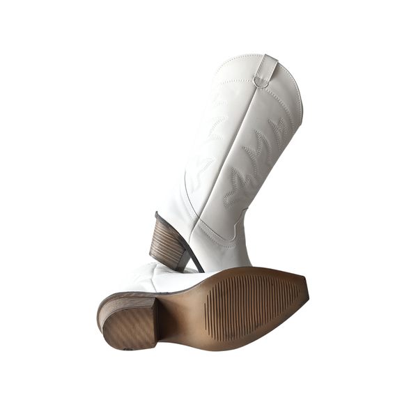 Botas Vaqueras Blancas Clásicas