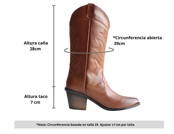 Botas Vaqueras Marrón Clásicas