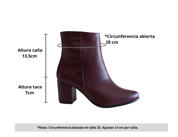 Bota clásica color tinto