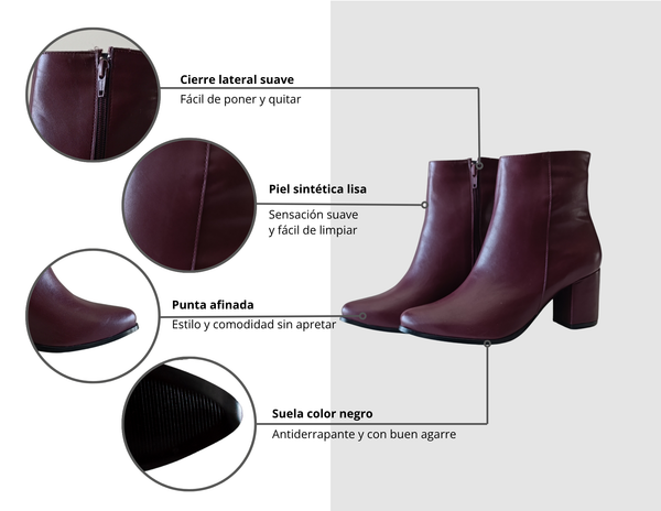 Bota clásica color tinto