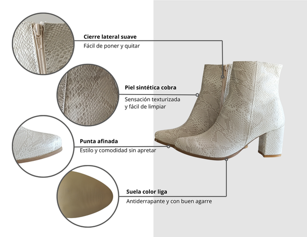 Bota clásica color Beige cobra