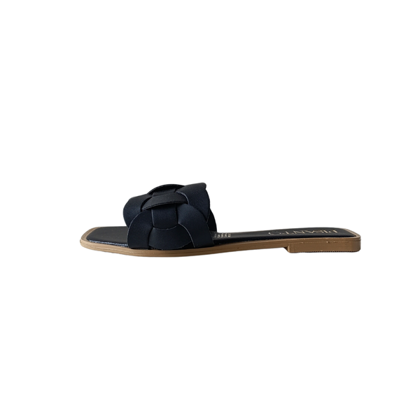 Sandalia Flor Negro