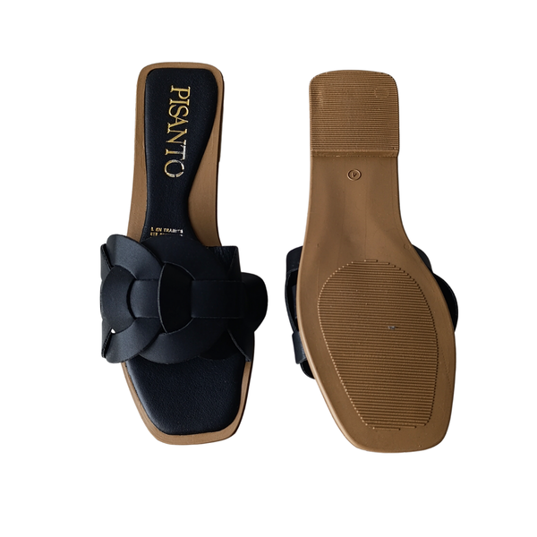 Sandalia Flor Negro