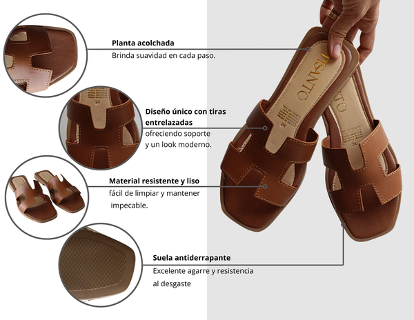 Sandalias H Marrón