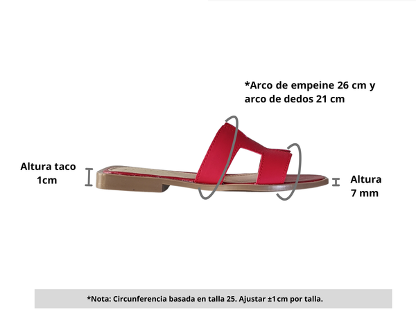 Sandalias H Rojo
