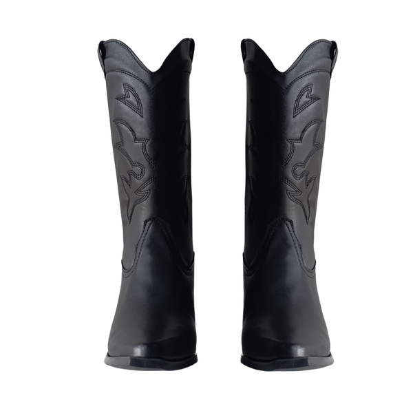 Botas Vaqueras Negras Clásicas