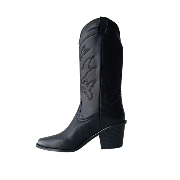 Botas Vaqueras Negras Clásicas