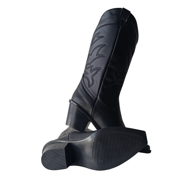 Botas Vaqueras Negras Clásicas