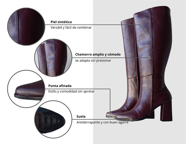 Botas Altas Tintas Elegantes