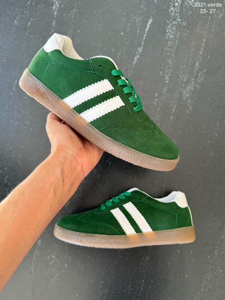 Tenis estilo Samba Verde