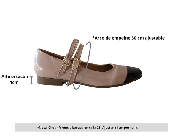 Zapatilla Mary jane Maquillaje - Negro