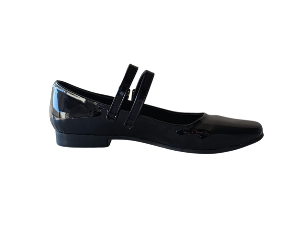 Zapatilla Mary jane Negro Charol