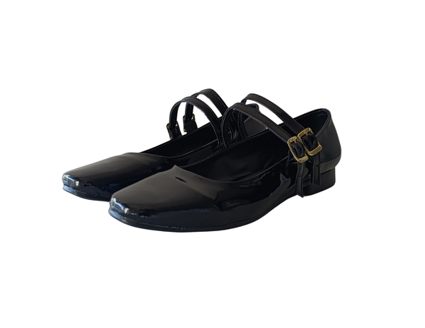 Zapatilla Mary jane Negro Charol