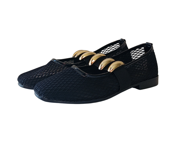 Sandalia Renata MJ de Malla Negro