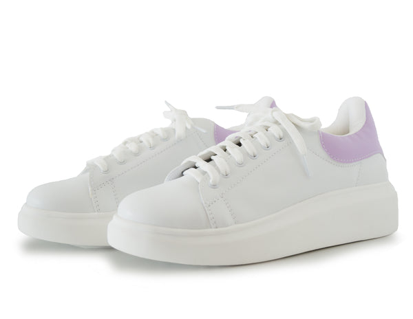 Tenis sneakers Brooklyn Blancos con Lila