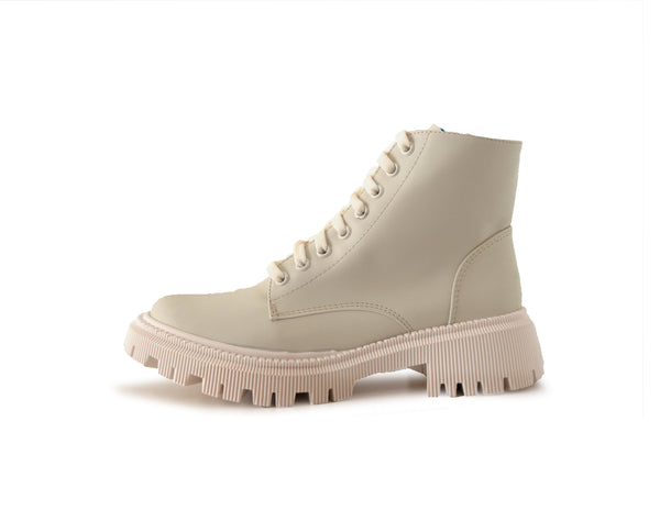 Botas Combat Berlin Color Hueso