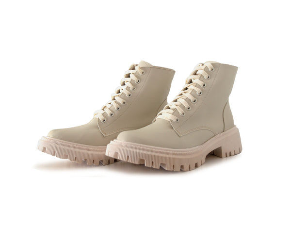 Botas Combat Berlin Color Hueso